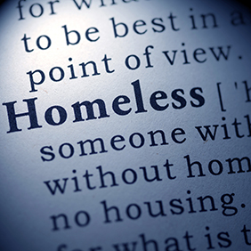 Homeless definition in a dictionary