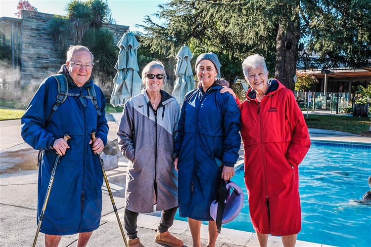 Group of older people outside